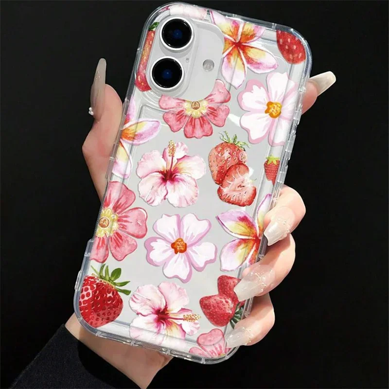 Vintage Floral Silicone Phone Case Cover
