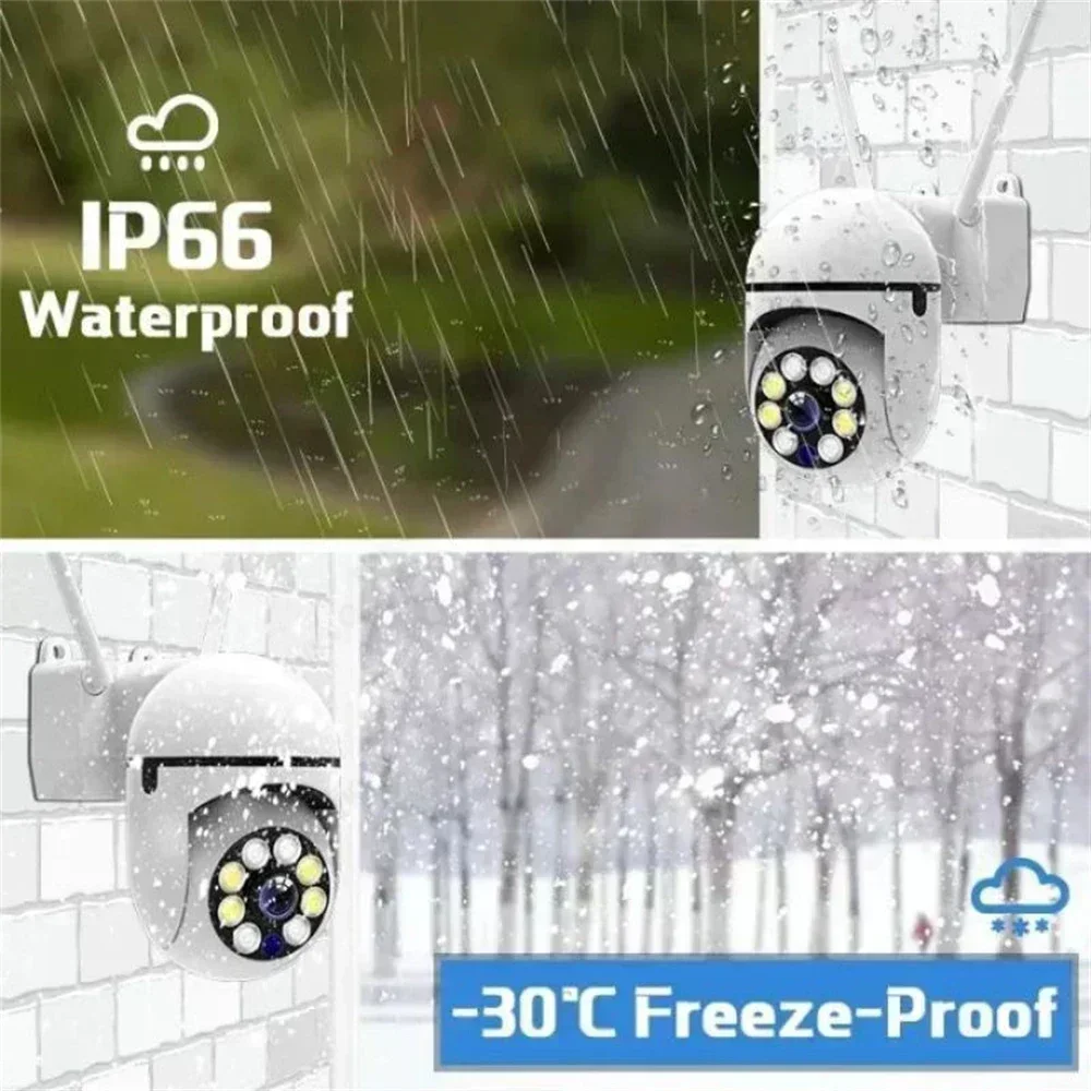8MP Wireless Security Surveillance Camera Wifi IP Outdoor 4X Zoom Cameras Smart Home CCTV AI Human Tracking Two-way Audio HD Cam 2