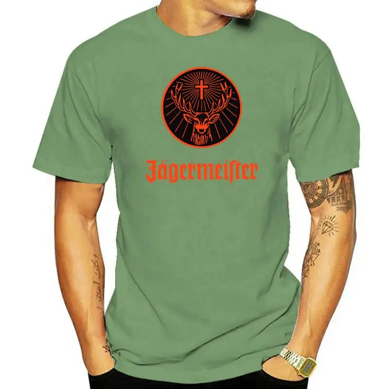 Maglietta Jagermeister Bevanda Alcolica Logo Arancione Stampato Taglia Uomo S 2Xl 020667
