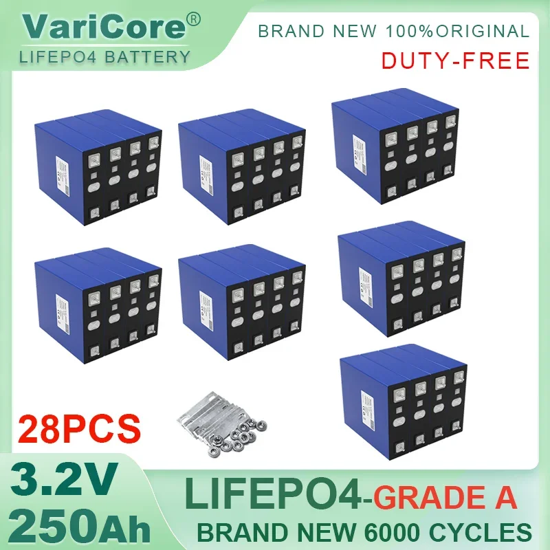 

Литий-железо-фосфатный аккумулятор 3,2 в Ач для инвертора, камеры для гольфа внедорожника, класс А, 28 шт.