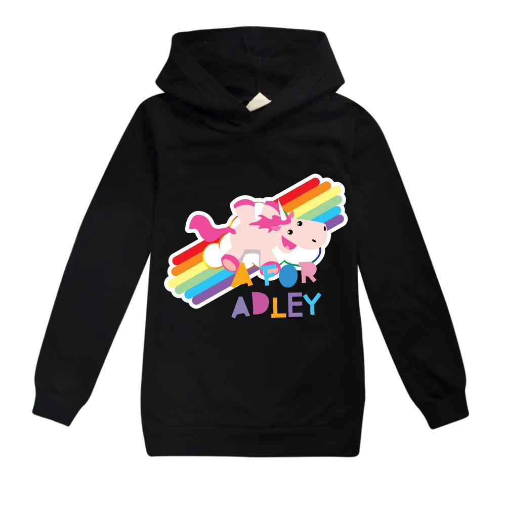 A For Adley Boys Girls Hoodies Coats Sping Autumn Cotton Sweatshirt Full Sleeve Tshirt Kids