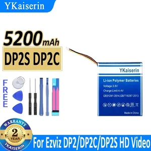 Аккумулятор ykaisсеребрин 5000 мАч/5500 мАч для HIKVISION Ezvlz BL-BC-01 C3A CS-DP1-4A1WPFBSR-B DP1S DP1 DP1C DP2C TP1 BL3602 BL3601