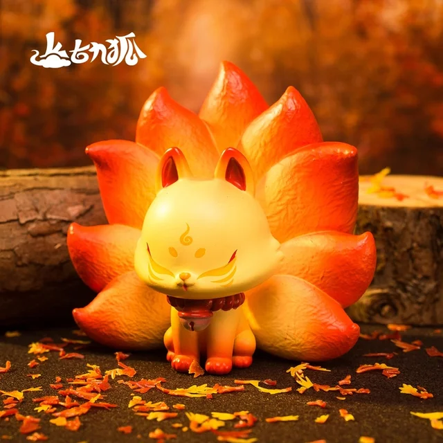 New Ancient Nine Fox Xiuxian Series Blind Box Nine Tail Fox Hand Office Aberdeen Cute Girl Heart Fox Fairy Decoration Gift Toy 4