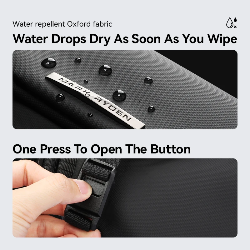 حقيبة يد جلدية مقاومة للخدش للرجال من Ryden، بتصمي...