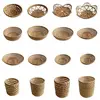 Household Snacks Storage Box Rattan Weaving Colorful Rattan Shell Tray Hand Woven Handwoven Rattan Woven Storage Tray 6