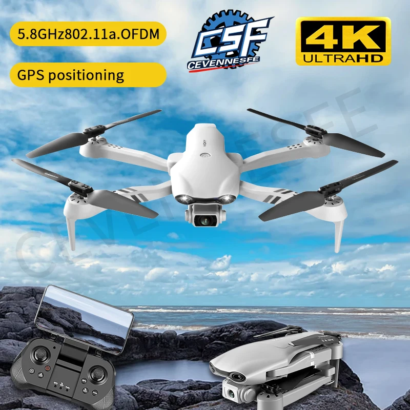 2021ใหม่ F10 Drone 4K กล้อง HD คู่พร้อม GPS 5G WIFI มุมกว้าง FPV Real ...