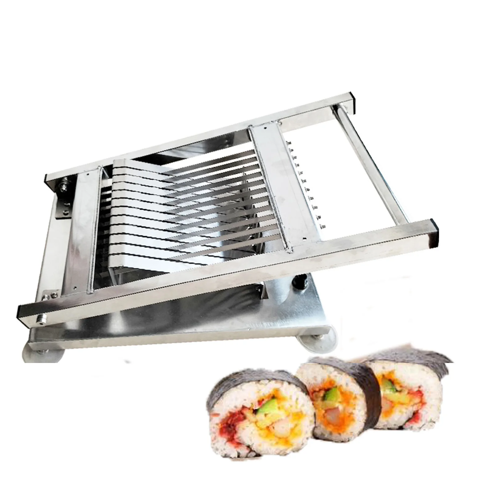 

Commercial Sushi Roll Slicer Cutting Machine 17mm 20mm for Home Manual Japan Rice Sushi Roll Cutter Slicing Tool