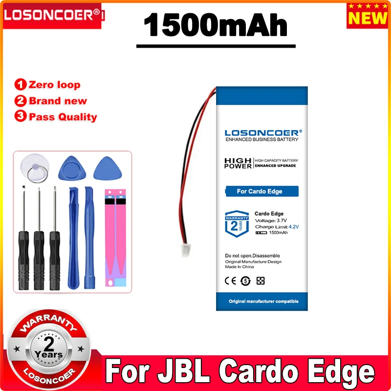 

LOSONCOER 1500mAh Battery For JBL Cardo Edge Earphone