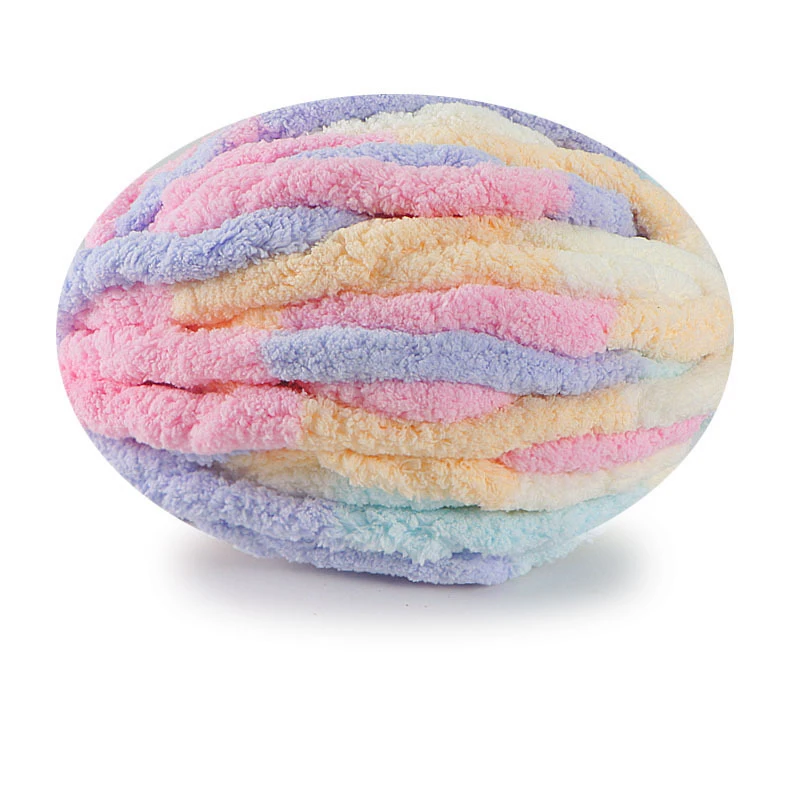 Luxurious Multicolor Chenille Chunky Yarn - Soft & Warm