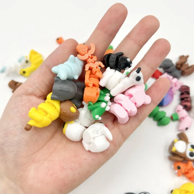 SET RANDOM animaletti Snodabile 3D da 4cm gadget per feste, eventi, natale o bomboniere 9 SET RANDOM animaletti Snodabile 3D da 4cm gadget per feste, eventi, natale o bomboniere - immagine 5