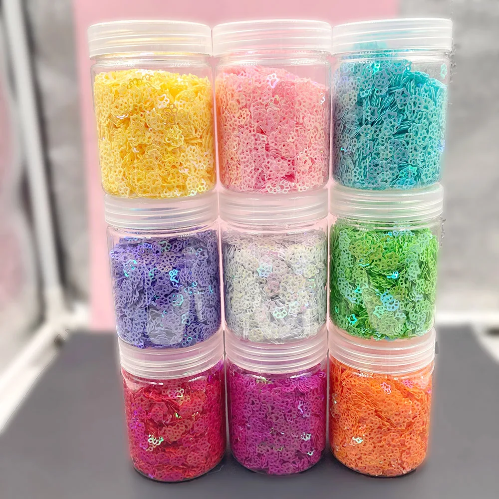 1Box Cat Paw Shape Glitter Sequins for Crafts DIY Sewing Paillettes Nails Arts Manicure Sequin Wedding Christmas Decor Confetti