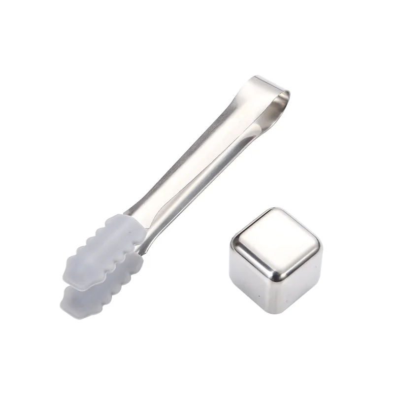 Ice Cubes Whiskey Stones 304 Stainless Steel Metal Ice Cube Quick-frozen 27x27mm