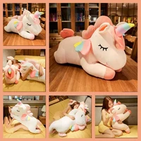 Cute Pony Plush Toy Rainbow Angel Unicorn Girl Heart Plush Doll Simulation Pony Stuffed Pillow Girlfriend Birthday Gift 2