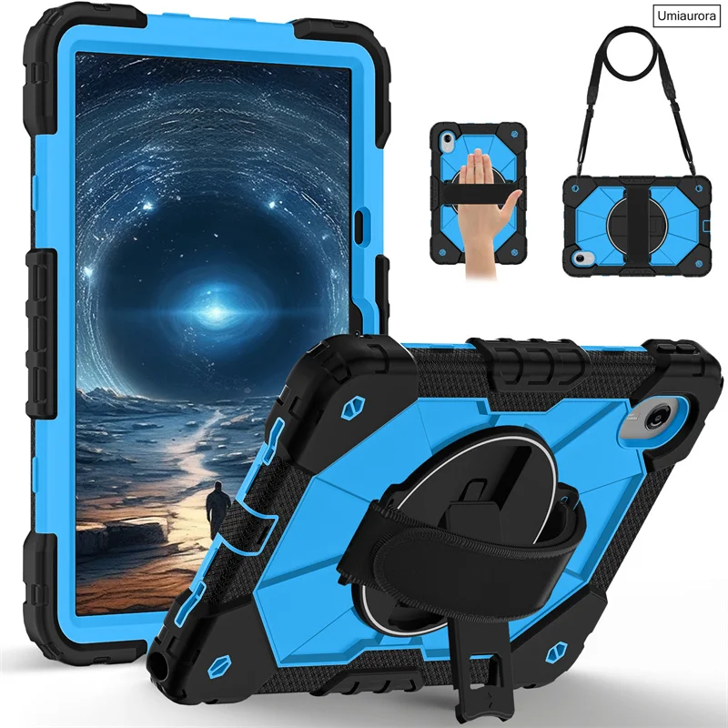 Shockproof Rugged Tablet Case with Stand and Strap