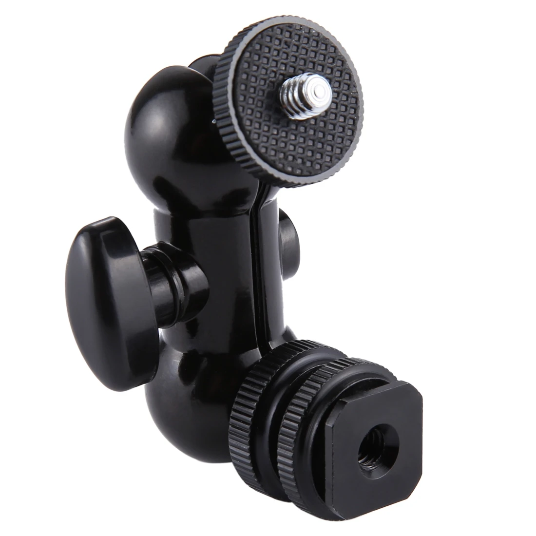 Camera Accessory Connector PULUZ Flash Hot Shoe Swivel Ball Head 1/4 inch Tripod Screw Magic Arm with Lock