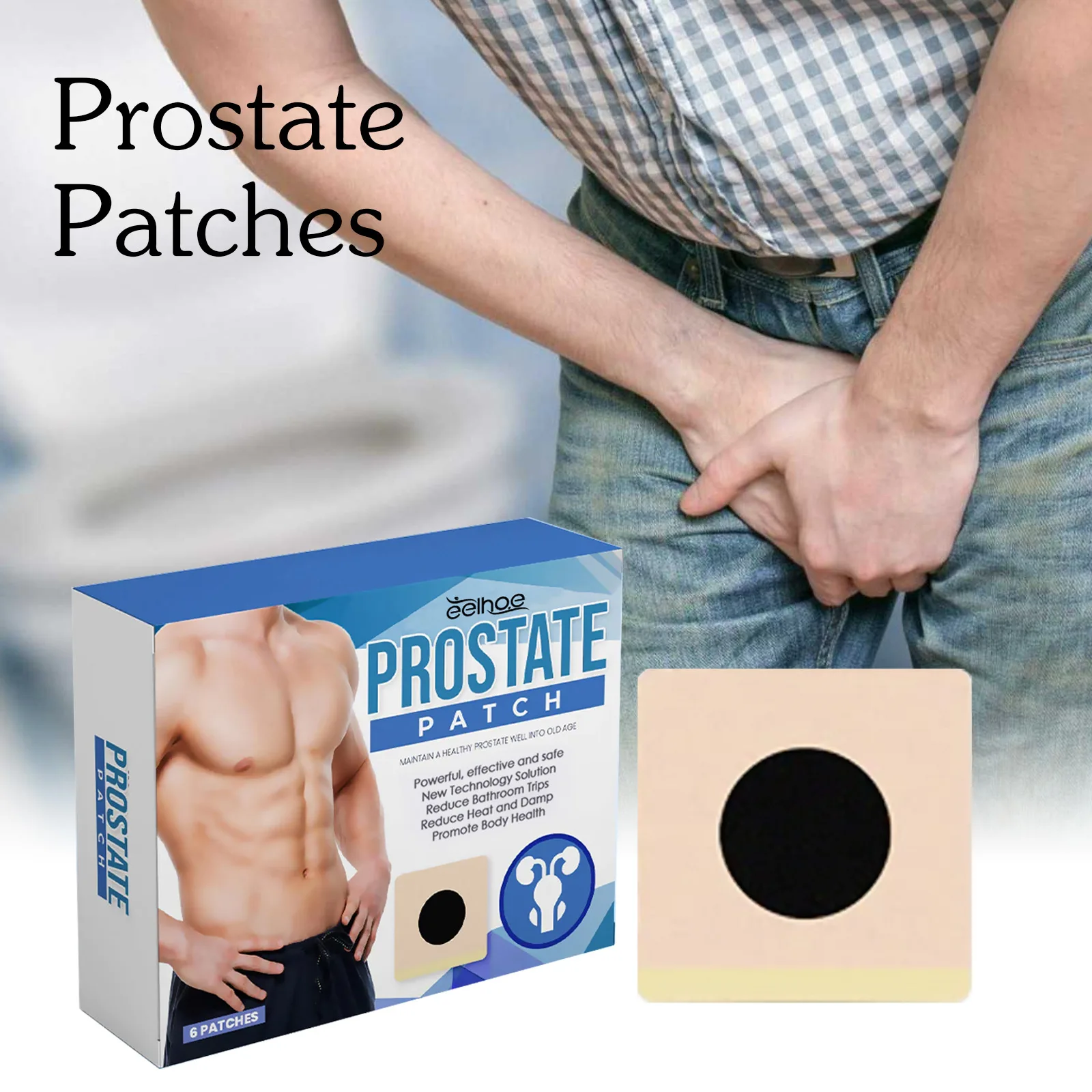 Prostate Restored Patches Patch Physical Fitness Care for Man Prostate Treatment Relieve Itching and Discomfort Navel Patch
