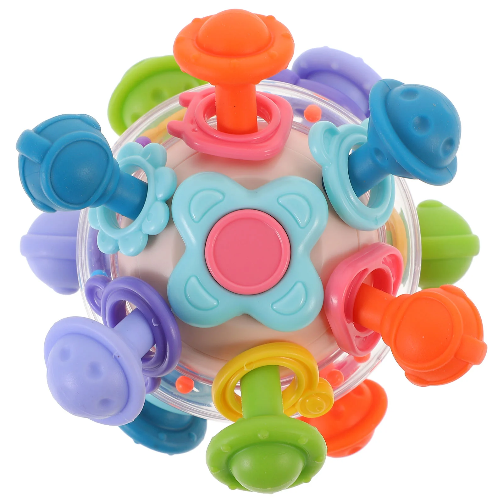 

Kids Toys Manhattan Catch Ball Baby Hand Grip Interactive Educational Chew Sensory Grasping Early Development Stretching