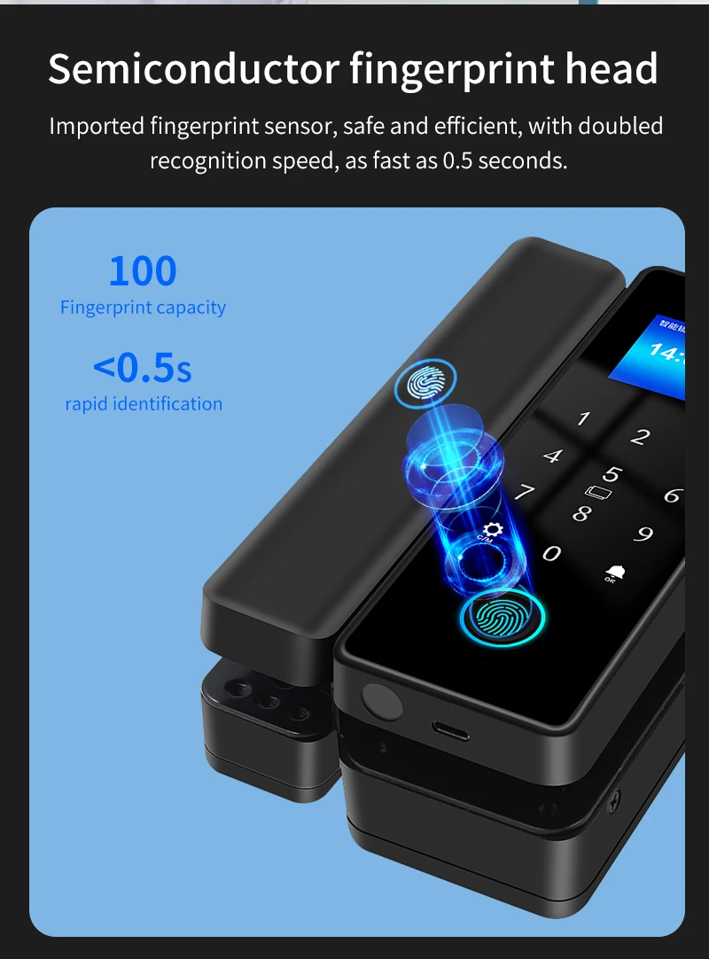 3D Face Recognition Smart Lock Tuya APP WIFI Infrared Sensor Biometric Electroni