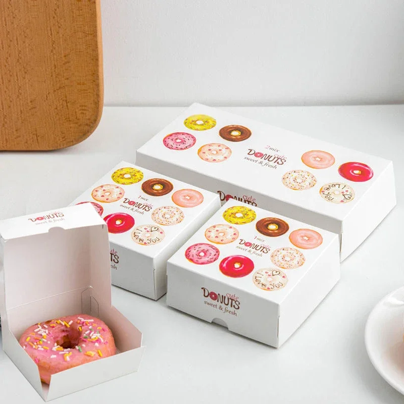 

Индивидуальный продукт, картонная мини-коробка для упаковки тортов, бургеров, бэнто, десертов, бургеров, печенья, пончиков