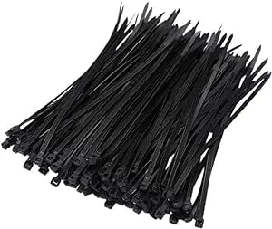 Self-locking Cable Tie Nylon Tie Zip Ties White/Black Plastic Strong Snap High Temperature Resistant Twine Tie Wire 100 PCS