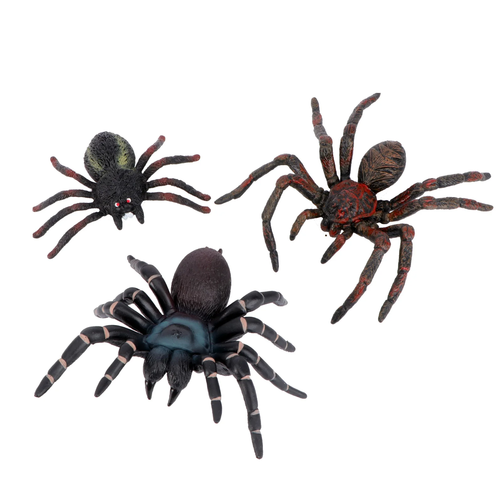 

3 шт., паук, игрушки для шуток, реалистичные пауки, фотоукрашение ()