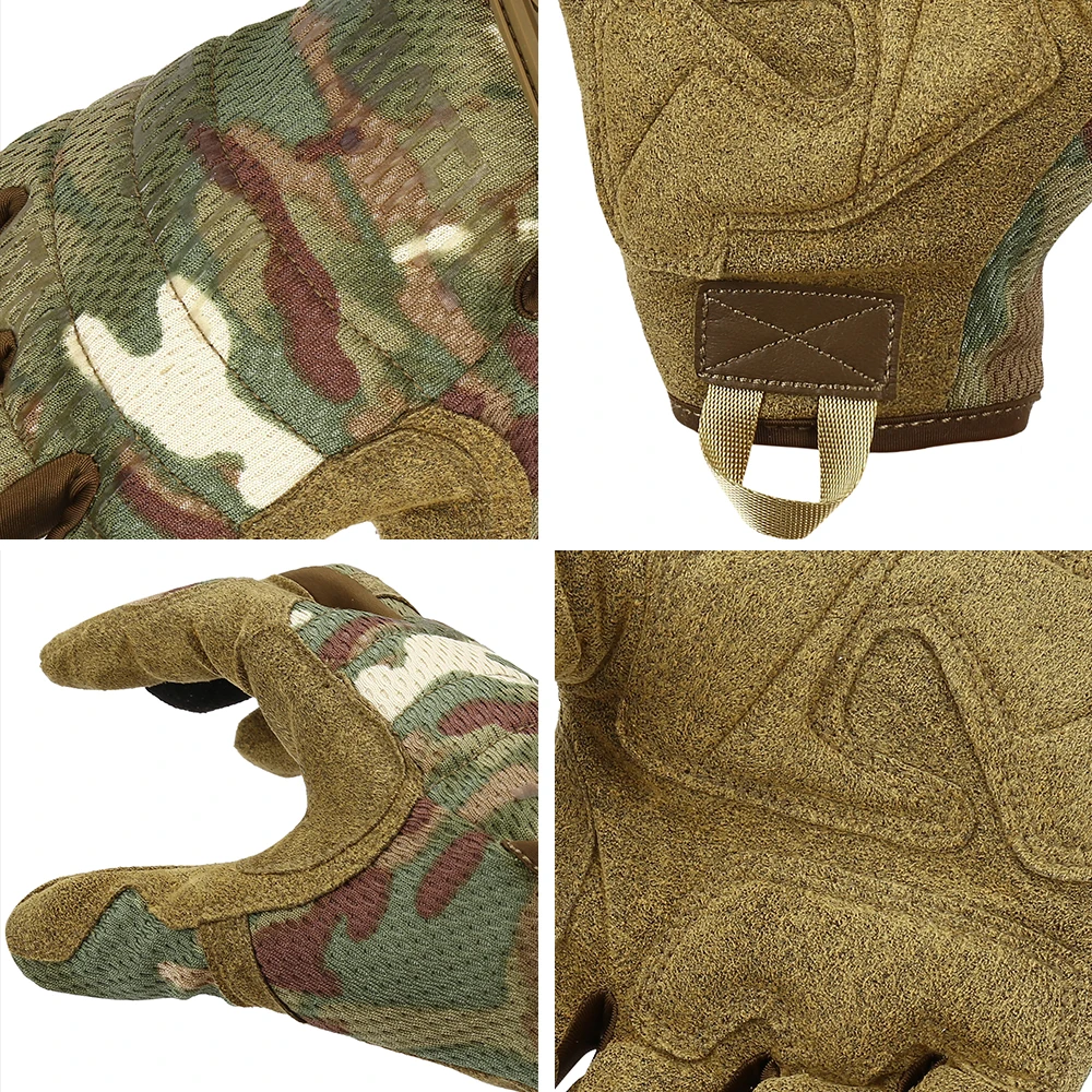 Army Military Tactical Gloves Touch Screen Outdoor Sport Fitness Training Shooting Full Finger Gloves Tactical Equipment Men