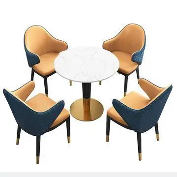 Commercial Canteen Restaurant Furniture Coffee Shop Booth Dining Seating Chair and Tables for Sale