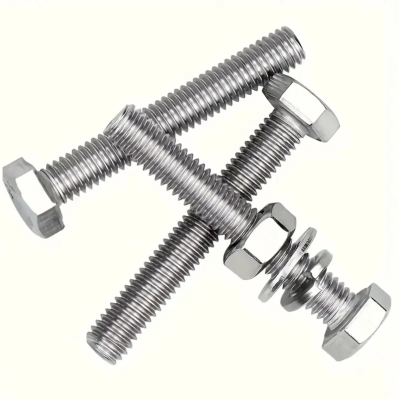 160 GUTEBANG M6 stainless steel bolt and nut kit-Heavy duty hexagonal screw with flat washer and spring washer.