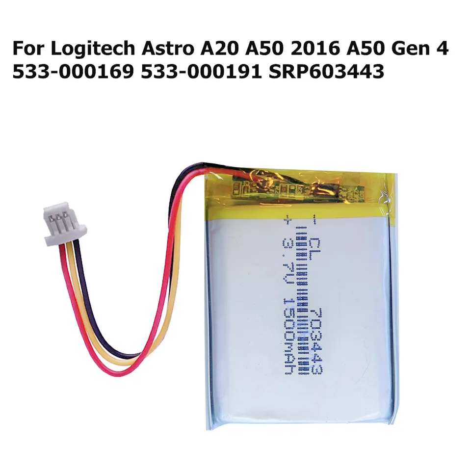 New 1500mAh 533-000191 533-000169 Battery For Logitech Astro A50