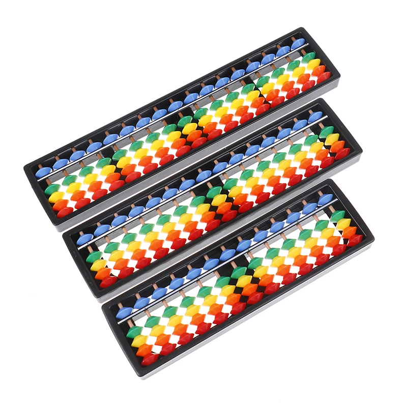 

Portable 13/15/17 Column Abacus Arithmetic Soroban School Math Learning Tool Met Kleurrijke Kralen Kinderen Educatief Speelgoed