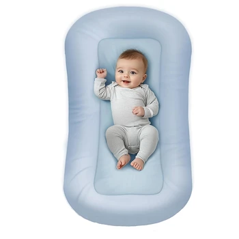 Materasso per culla per bambini, regalo per neonati, lettino per neonati, nido per bambini, letto pianto Babynest blu rosa