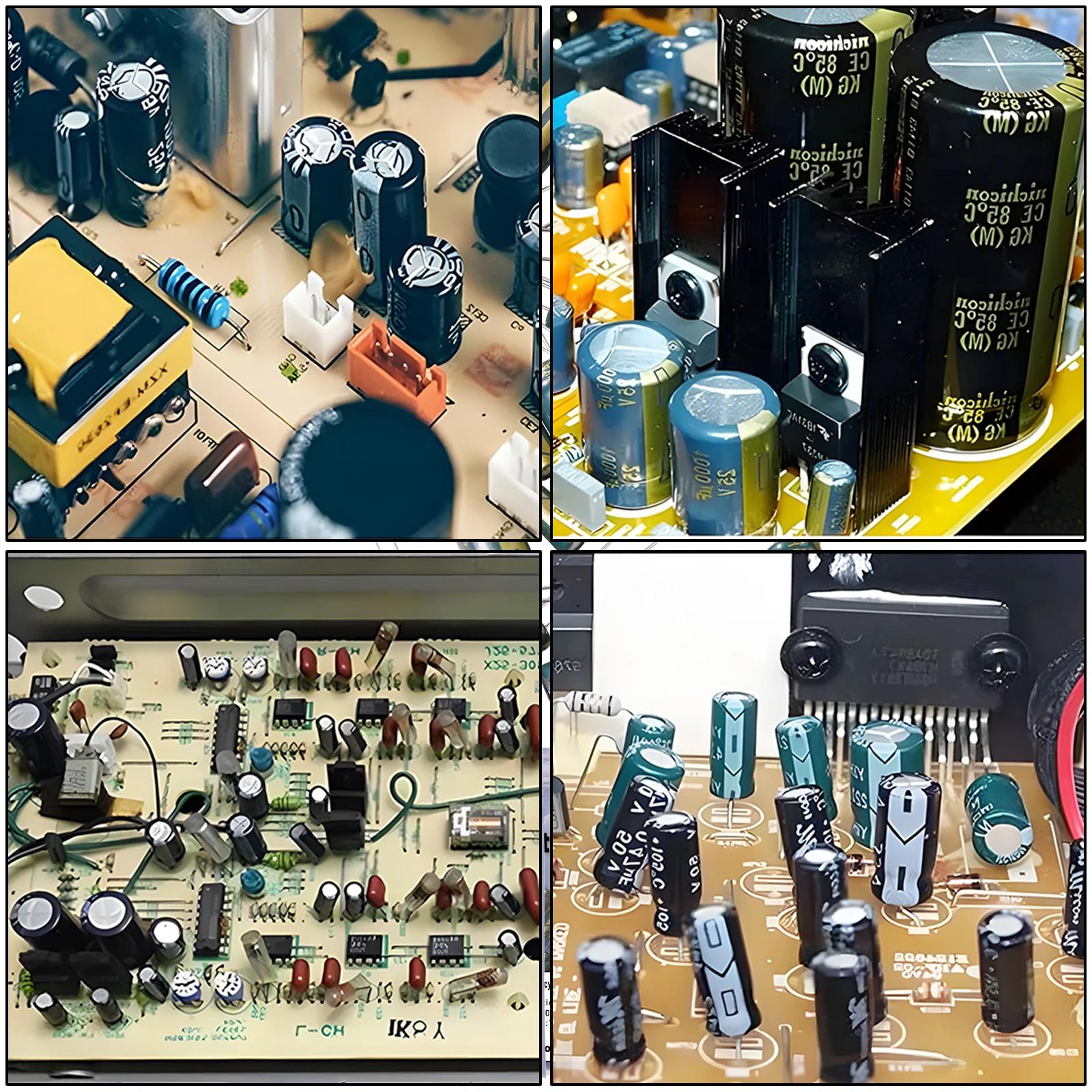 알루미늄 전해 커패시터, 10v, 16v, 25v, 50v, 0.1uf, 1uf, 2.2uf, 33uf, 47uf, 220uf,  470uf, 680uf, 1000uf-Freehip.co.kr