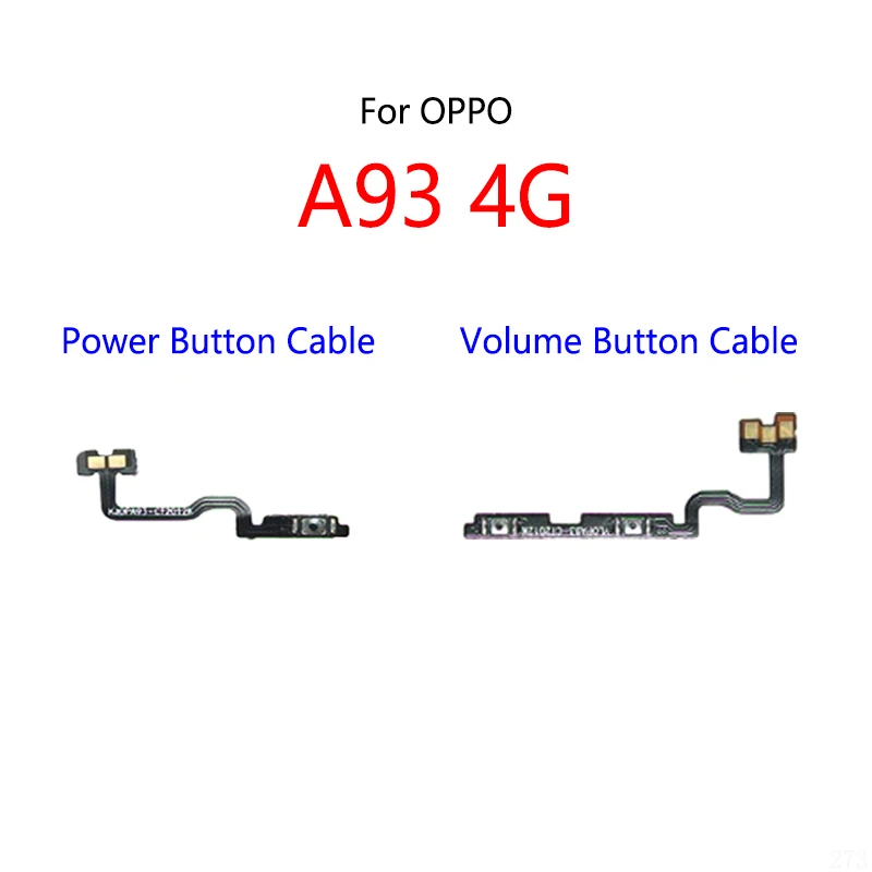 

10 шт./партия для кнопки питания OPPO A93 4G кнопка включения/выключения громкости гибкий кабель