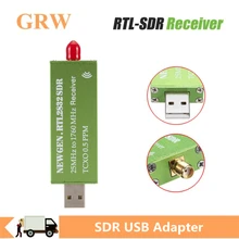 

Grwibeou USB 2.0 RTL SDR 0.5 PPM TCXO RTL2832U R820T 25MHZ To 1760MHZ TV Tuner Receiver AM FM NFM DSB LSB SW Radio SDR TV Stick