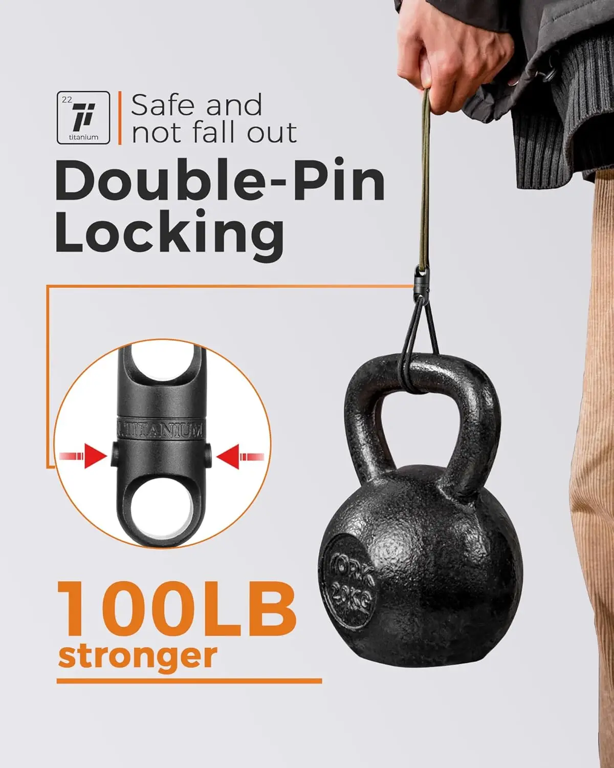 FEGVE Titanium Quick Release Magnetic Keychain Carabiner Clip Key Ring for Ourdoor Camping Security Lock Design