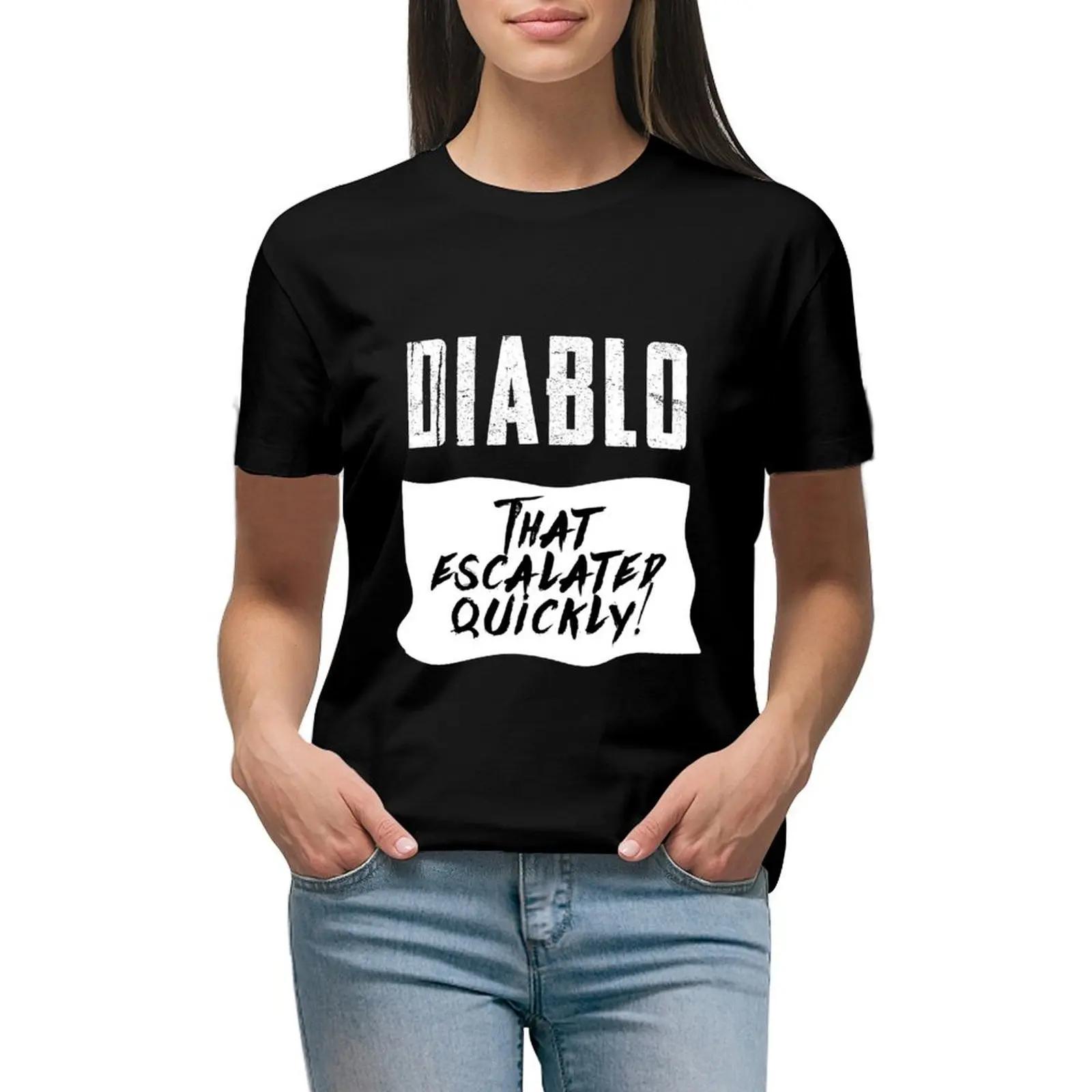 

Diablo Hot Sauce Taco Funny Quick and Easy Halloween Costume T-shirt funny tees Woman T-shirts