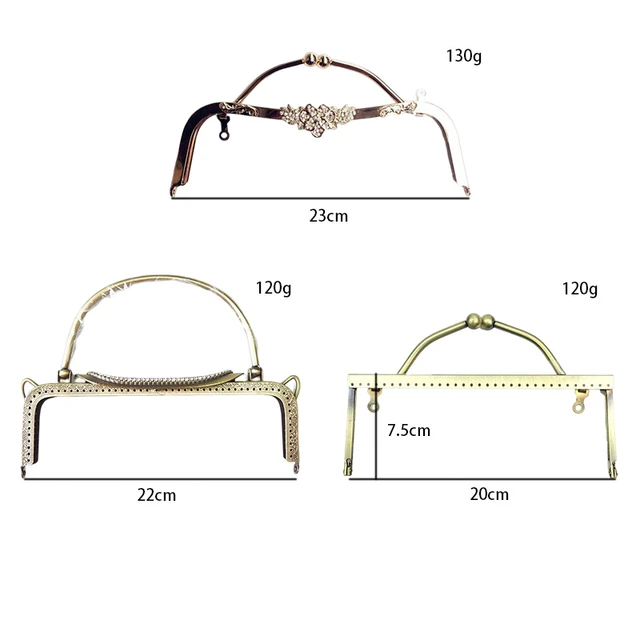 Vintage Square Metal Purse Clasp Frame Handle Sewing Clutch Bags  Accessories Making Kiss Clasp Lock for Bag - AliExpress