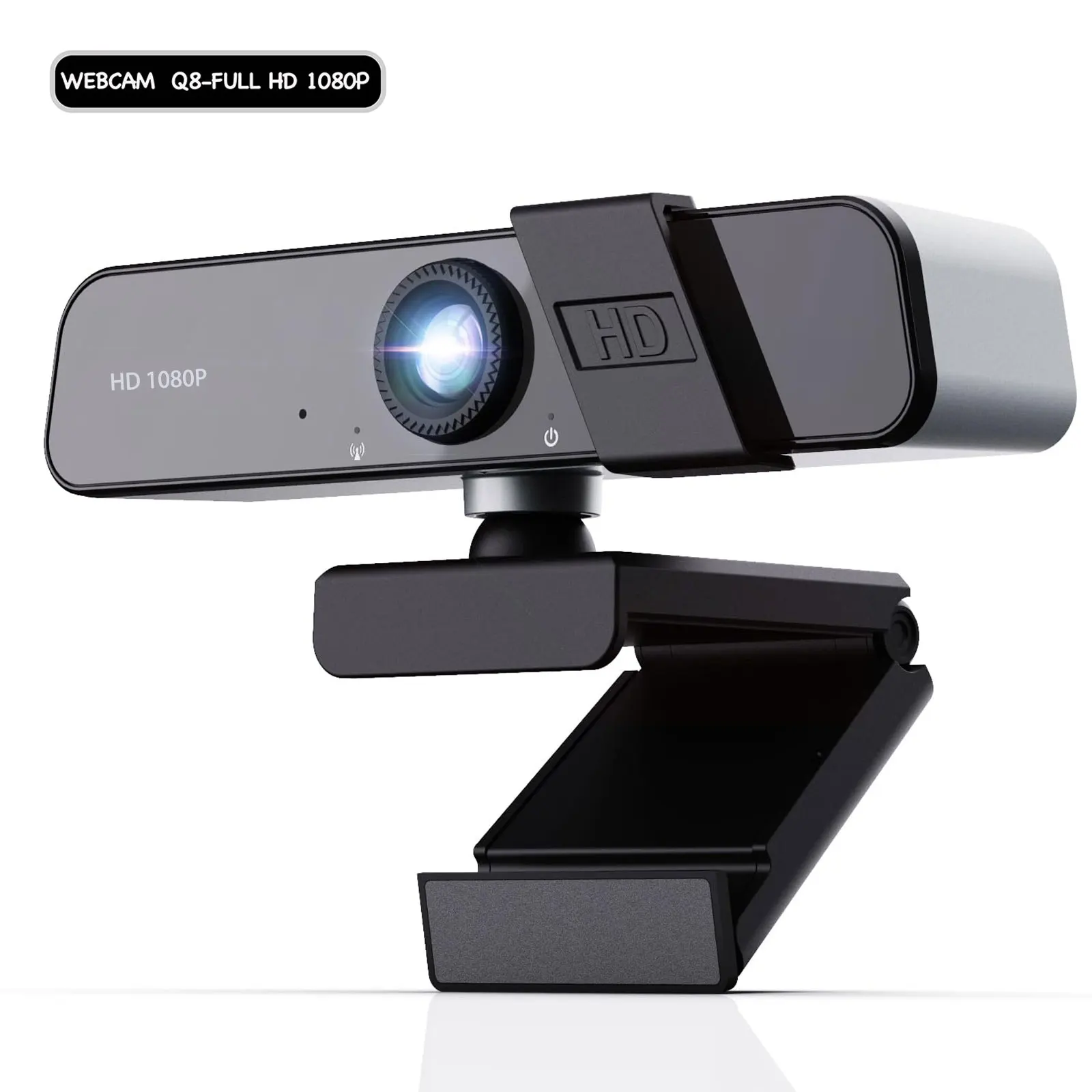 EXHQDR Q8 1080P HD USB PC Webcam with Manual Focus, 120