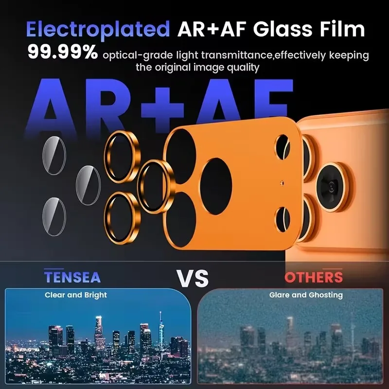 Premium Metal Glass Camera Lens Protector - Enhanced Lens Cover Accessories