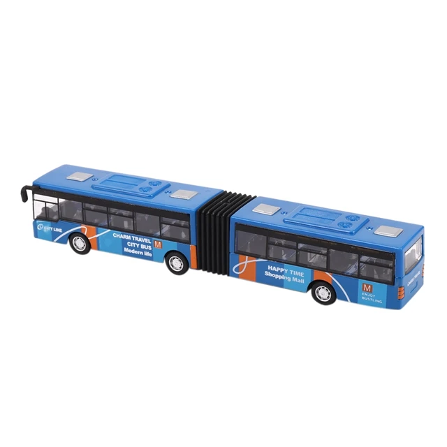 Children'S Diecast Model Vehicle Shuttle Bus Car Toys Small Baby Pull Back Toys 2