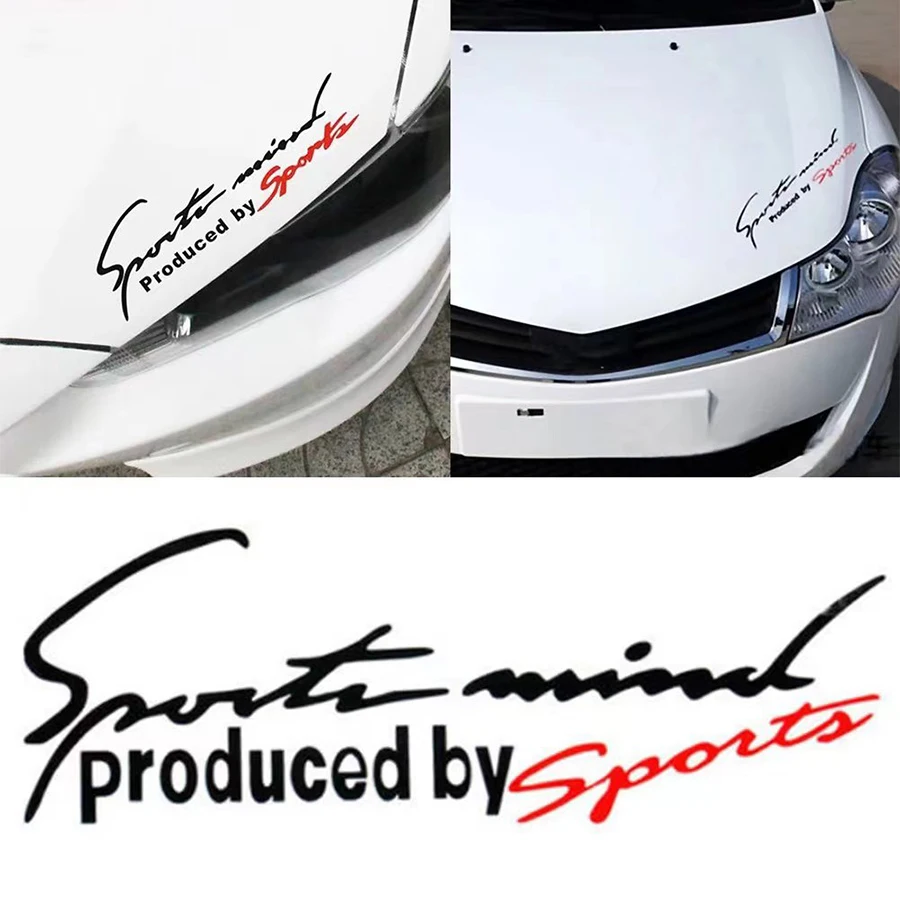 Car Accessories Car Sticker Car Reflective Stickers Sport Letter Universal Car Stickers Emblem Badge Decal Automobile Bonnet Car-Styling For Benz Audi Toyota BMW Benz Decoration