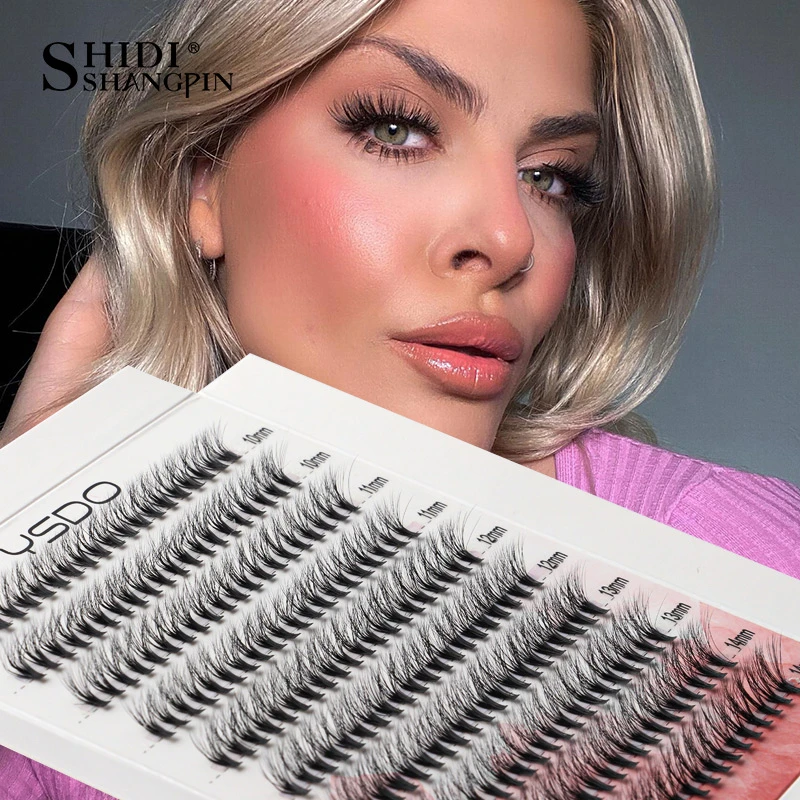200 Bundles Eyelash Extension Natural Russian Volume Faux Mink Lashes
