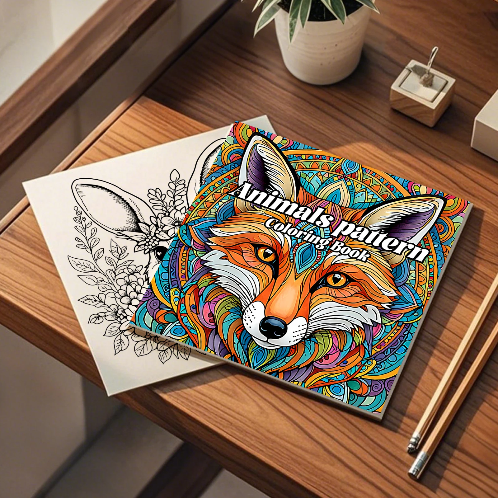 Mandala Animals Paradise Art Coloring Book 24 Page Gift For Birthday Party Relieve Stress Kill Time Graffiti Painting Drawing 3