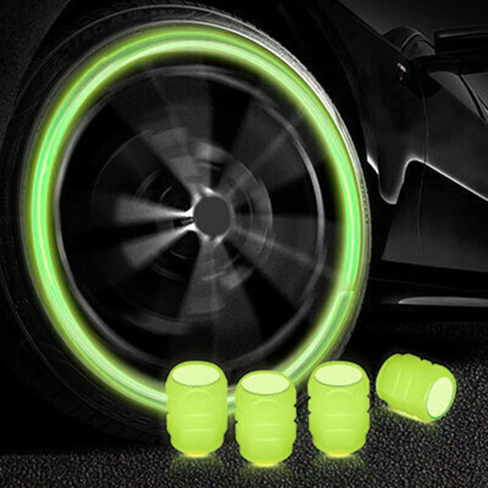 Capuchon de Valve de pneu lumineux universel, plastique ABS,  anti-poussière, accessoires, couvre-tiges de pneu, Application voiture,  moto, vélo - AliExpress