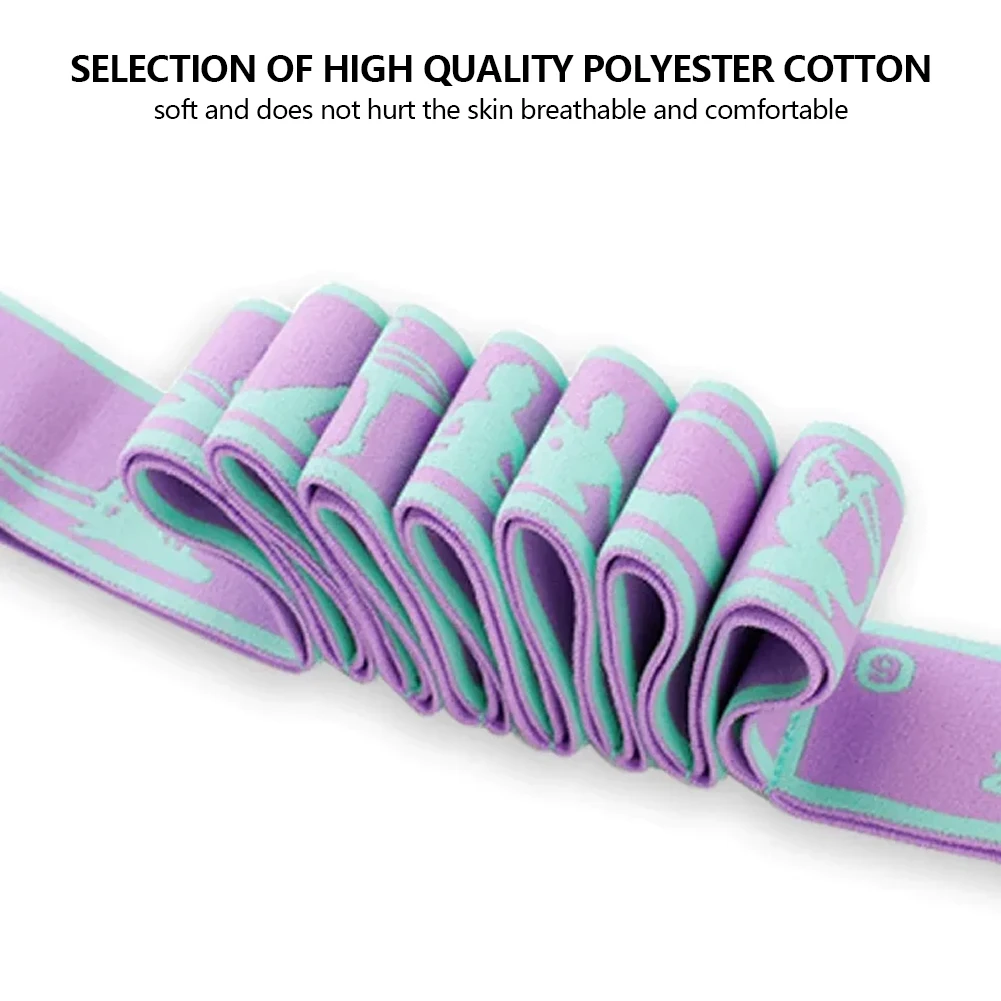 Resistance Band Yoga Auxiliary Stretching Belt Latin Training Elastic Bands Children Adults Pilates Dance Loop Fitness Tension