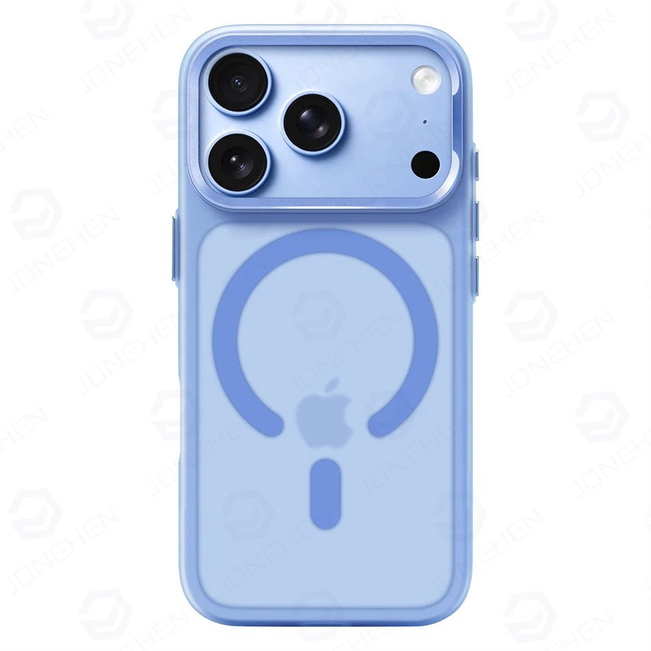 Sleek Matte Translucent Magnetic Case with Wireless Charging Compatibility