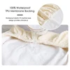 Stretch Jacquard Waterproof Bench Cover for Dining Room Bedroom Kitchen Bench Slipcovers Anti-Dust Removable Washable 4