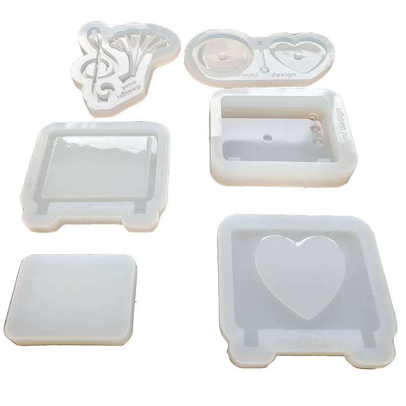 DIY 레코드 기계 모양의 금형 CD 플레이어 실리콘 에폭시 수지 금형 셰이커 금형 쥬얼리 금형 쥬얼리 액세서리