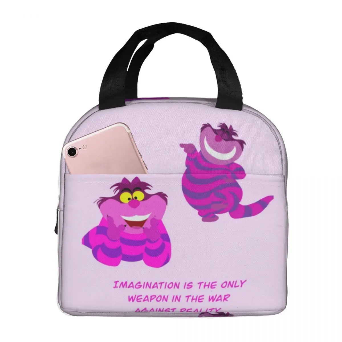 

Grinning Cat Thermal Insulated Lunch Bag Insulated bento bag Meal Container Food Handbags cooler Lunch Box Tote College Teacher