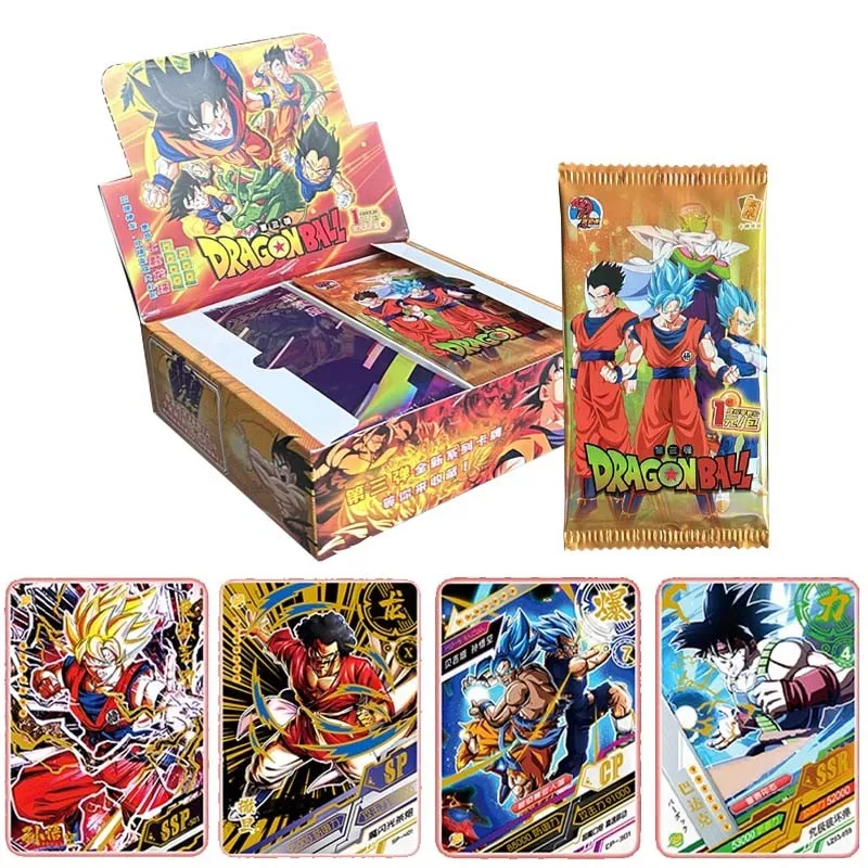 Dragon Ball Z Edition Anime Figures Hero Card Son Goku Super Saiyan Vegeta Iv Bronzing Barrage Flash Cards Game Collection Cards